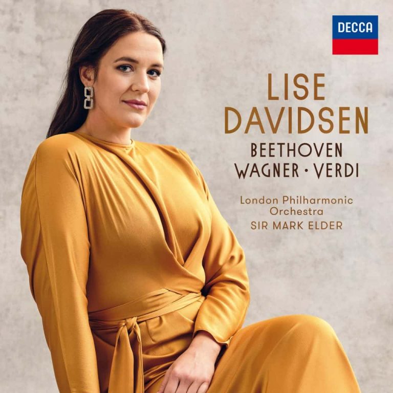 Platecover for Lise Davidsens plate "Beethoven Wagner Verdi"